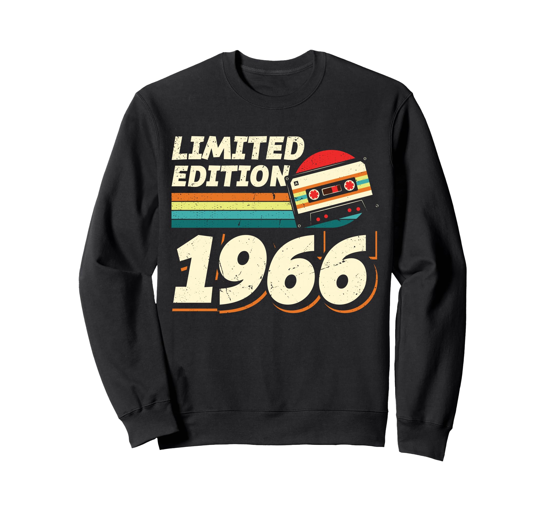 1966 Cassette Tape 60Th Birthday Sweatshirt - Trendy Graphic Unisex - T-Shirt, Sweatshirt, Hoodie