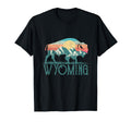 Bison Buffalo Mountains Wy Wyoming T-Shirt - Streetwear Style for Adults - T-Shirt, Sweatshirt, Hoodie