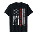 Proud Baseball Dad American Flag T-Shirt - Casual Everyday Wear Unisex - T-Shirt, Sweatshirt, Hoodie