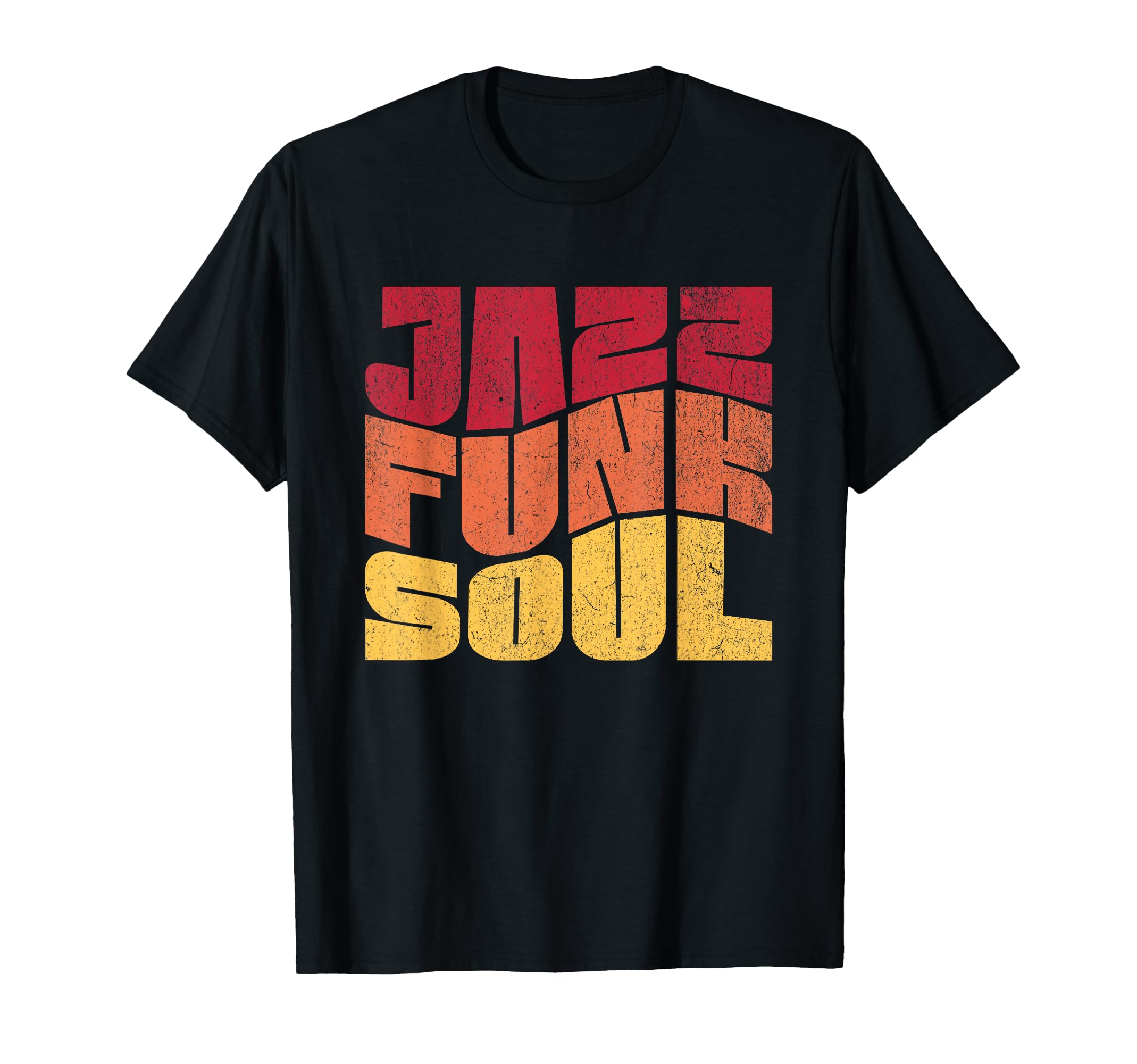Jazz Funk Soul Music Lover Distressed T-Shirt - Unique Graphic Unisex - T-Shirt, Sweatshirt, Hoodie