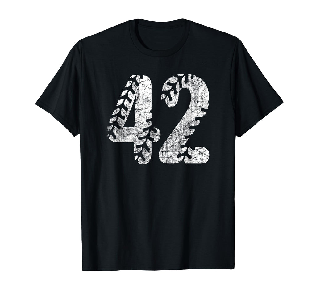 Baseball Softball Mom 42 Number 42 T-Shirt - Graphic Print Men Women - T-Shirt, Sweatshirt, Hoodie