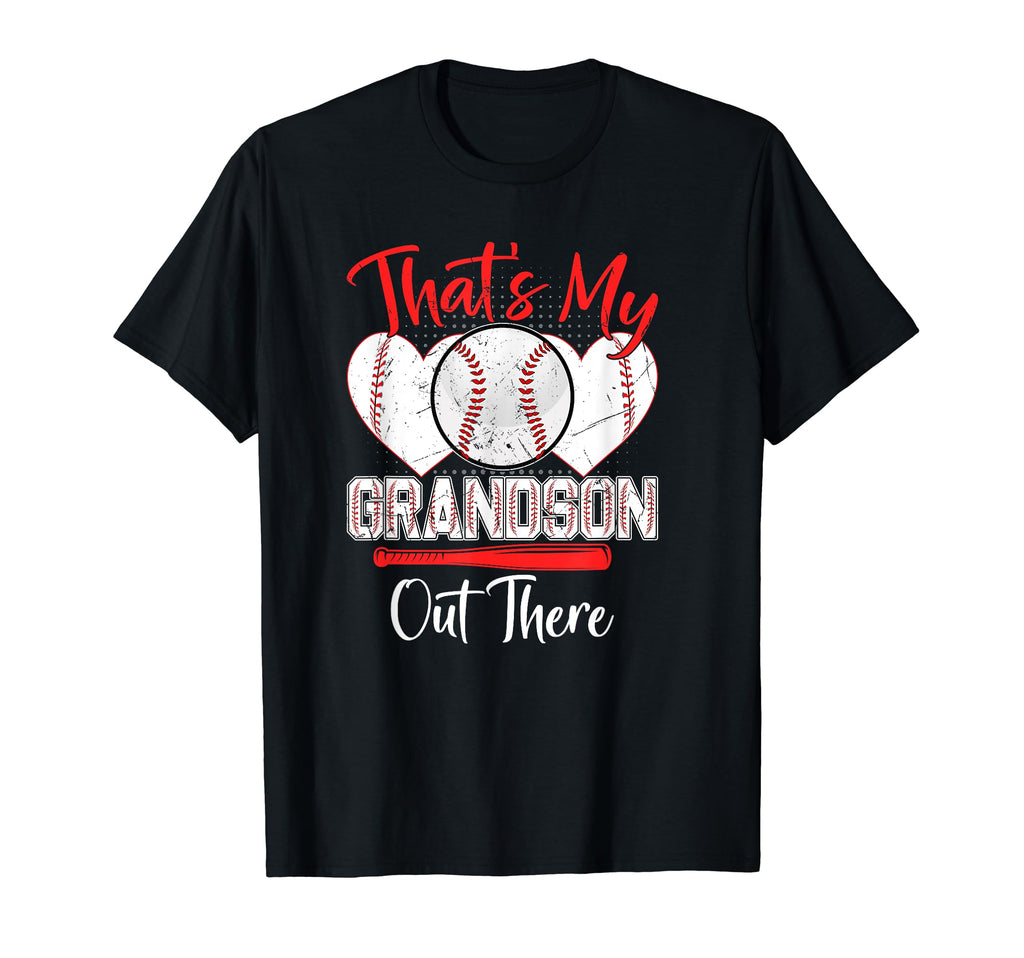 Thats My Grandson Out There Grandma T-Shirt - Novelty Apparel for Adults - T-Shirt, Sweatshirt, Hoodie