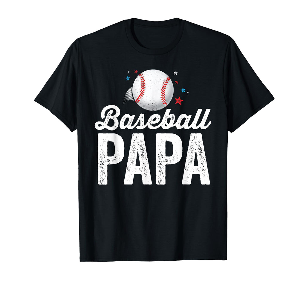 Baseball Papa Dad Father Grandpa Lagift T-Shirt - Unique Graphic Men Women - T-Shirt, Sweatshirt, Hoodie