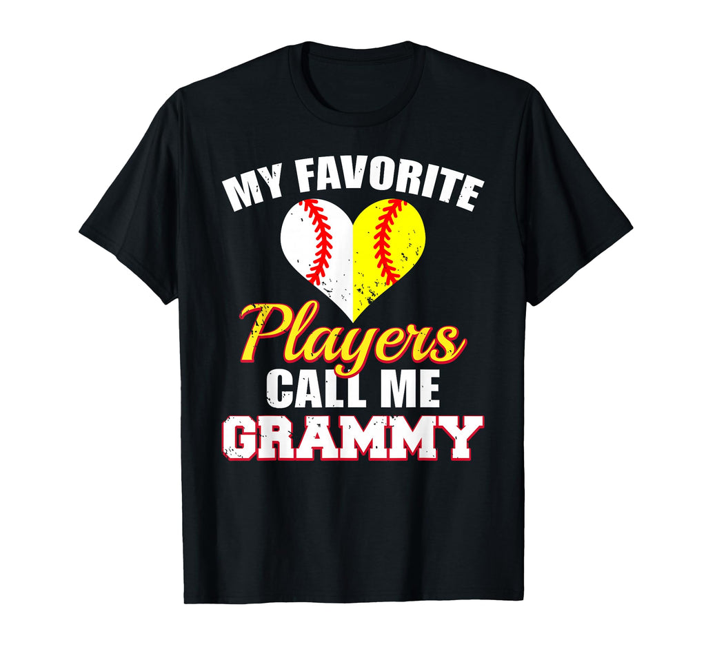 My Favorite Players Call Me Grammy T-Shirt - Custom Art Print Unisex - T-Shirt, Sweatshirt, Hoodie