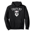 44 Thats My Baseball Number Jersey Dad Hoodie - Trendy Graphic for Adults - T-Shirt, Sweatshirt, Hoodie