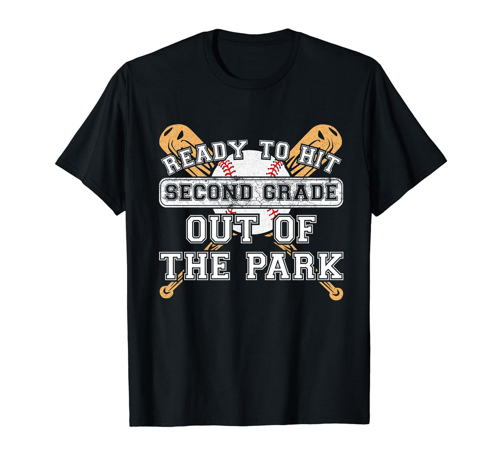 Ready To Hit Second Grade Out Park Back T-Shirt - Custom Art Print Unisex - T-Shirt, Sweatshirt, Hoodie