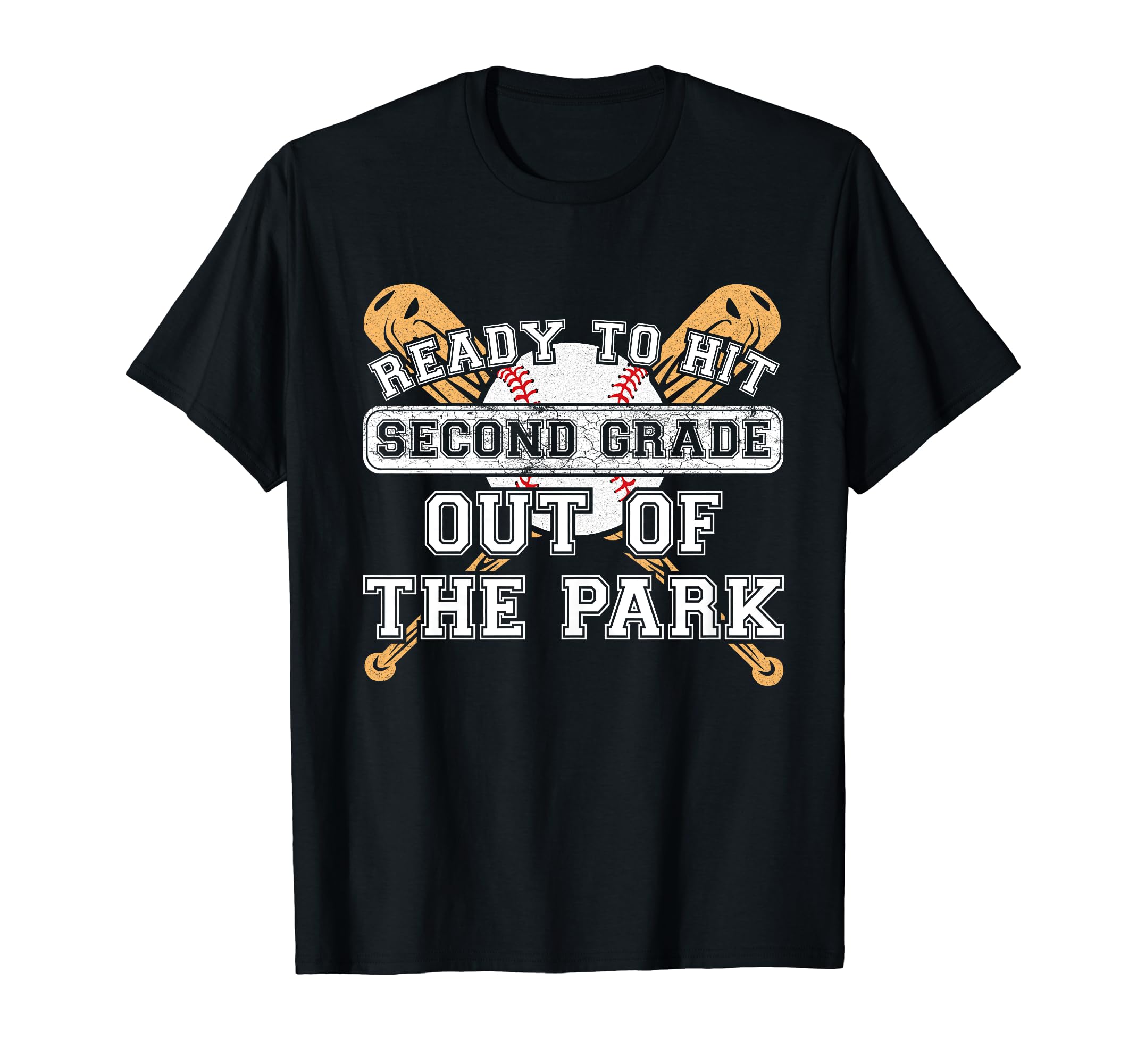 Ready To Hit Second Grade Out Park Back T-Shirt - Custom Art Print Unisex - T-Shirt, Sweatshirt, Hoodie