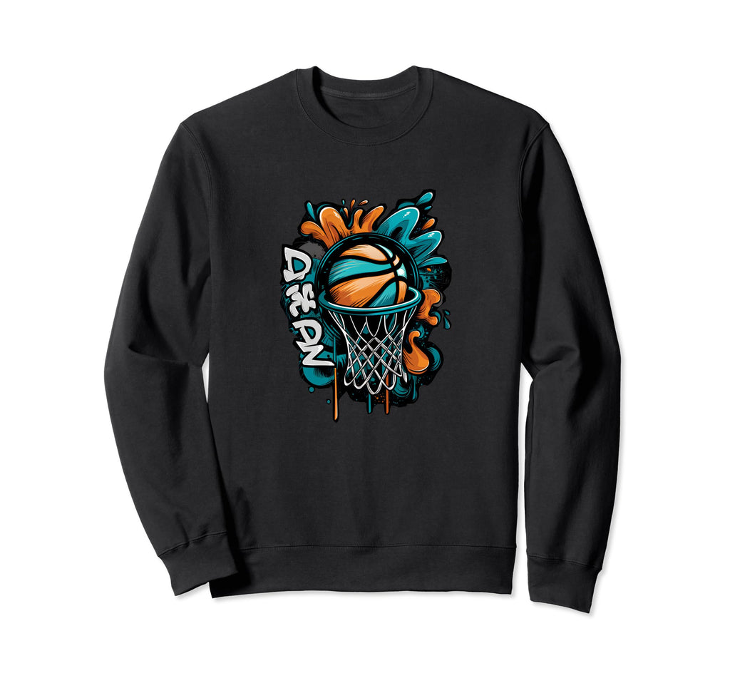 Basketball Hoop Graffiti Colorful Sweatshirt - Custom Art Print Unisex - T-Shirt, Sweatshirt, Hoodie