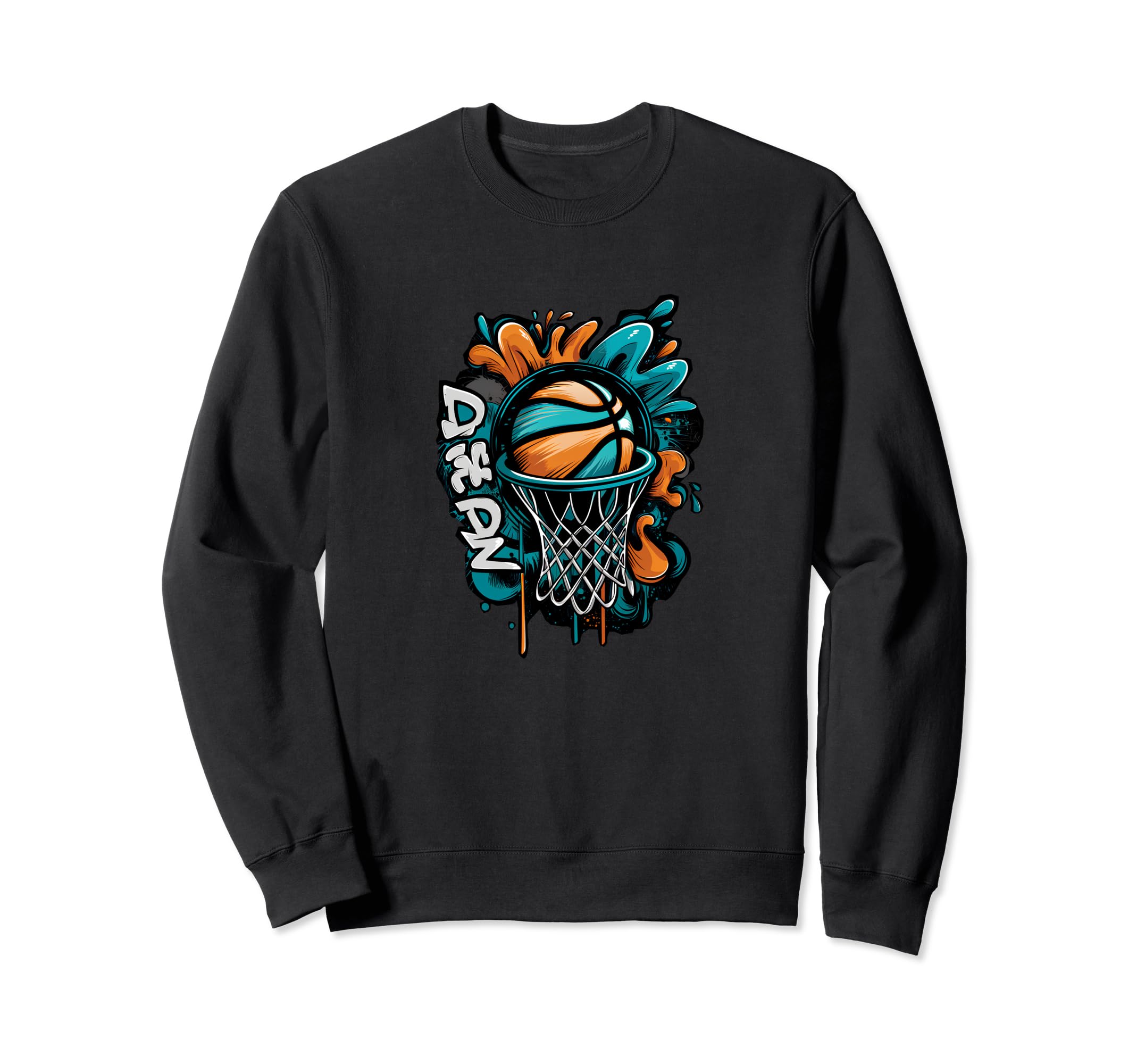 Basketball Hoop Graffiti Colorful Sweatshirt - Custom Art Print Unisex - T-Shirt, Sweatshirt, Hoodie
