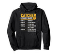 Funny Catcher Hourly Rate Pitcher Hoodie - Casual Everyday Wear Unisex - T-Shirt, Sweatshirt, Hoodie