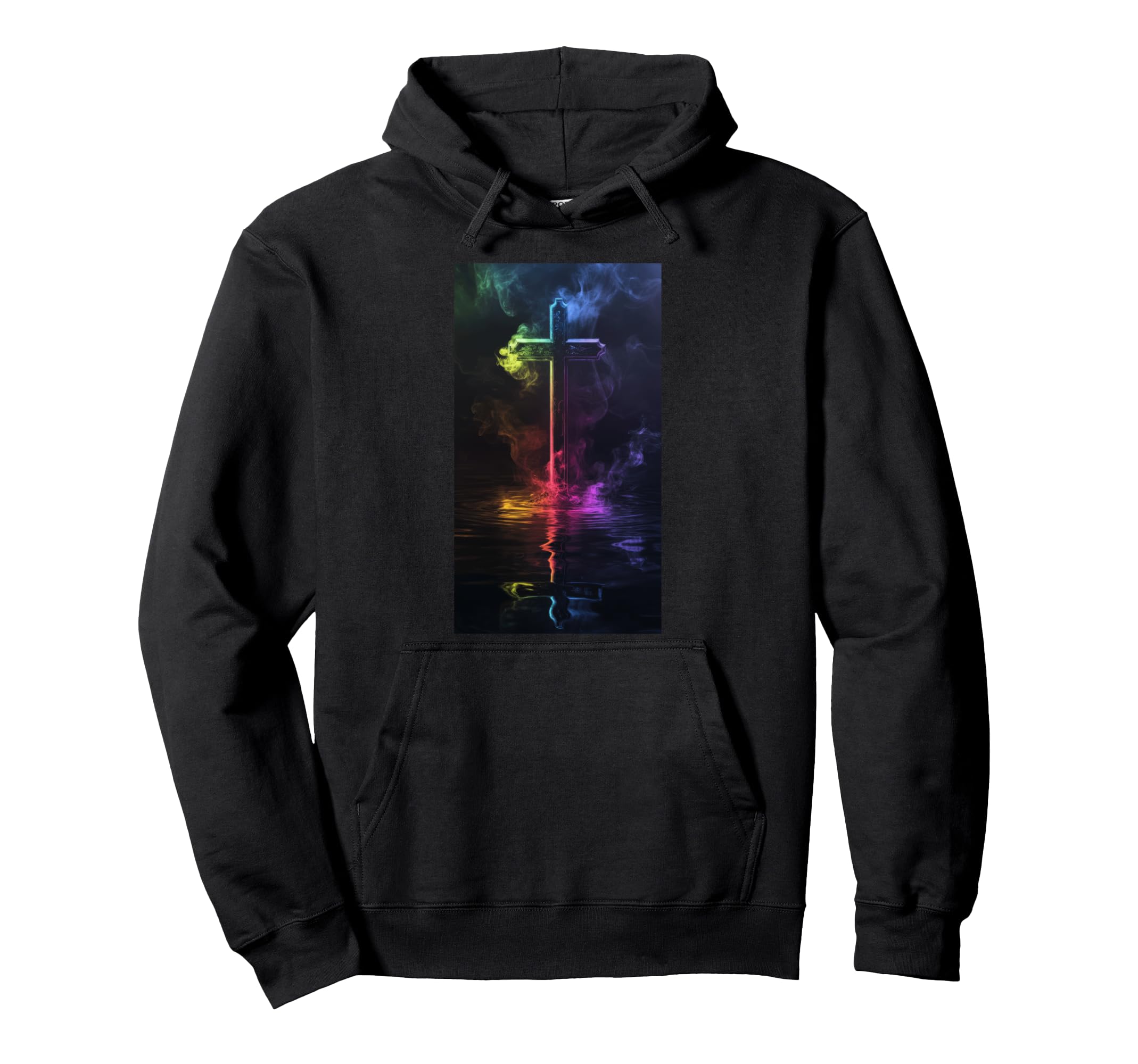 Gothic Cross Grunge Aesthetic Y2K Hoodie - Custom Art Print for Adults - T-Shirt, Sweatshirt, Hoodie