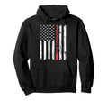 Baseball Dad American Flag Fathers Day Hoodie - Graphic Print for Adults - T-Shirt, Sweatshirt, Hoodie