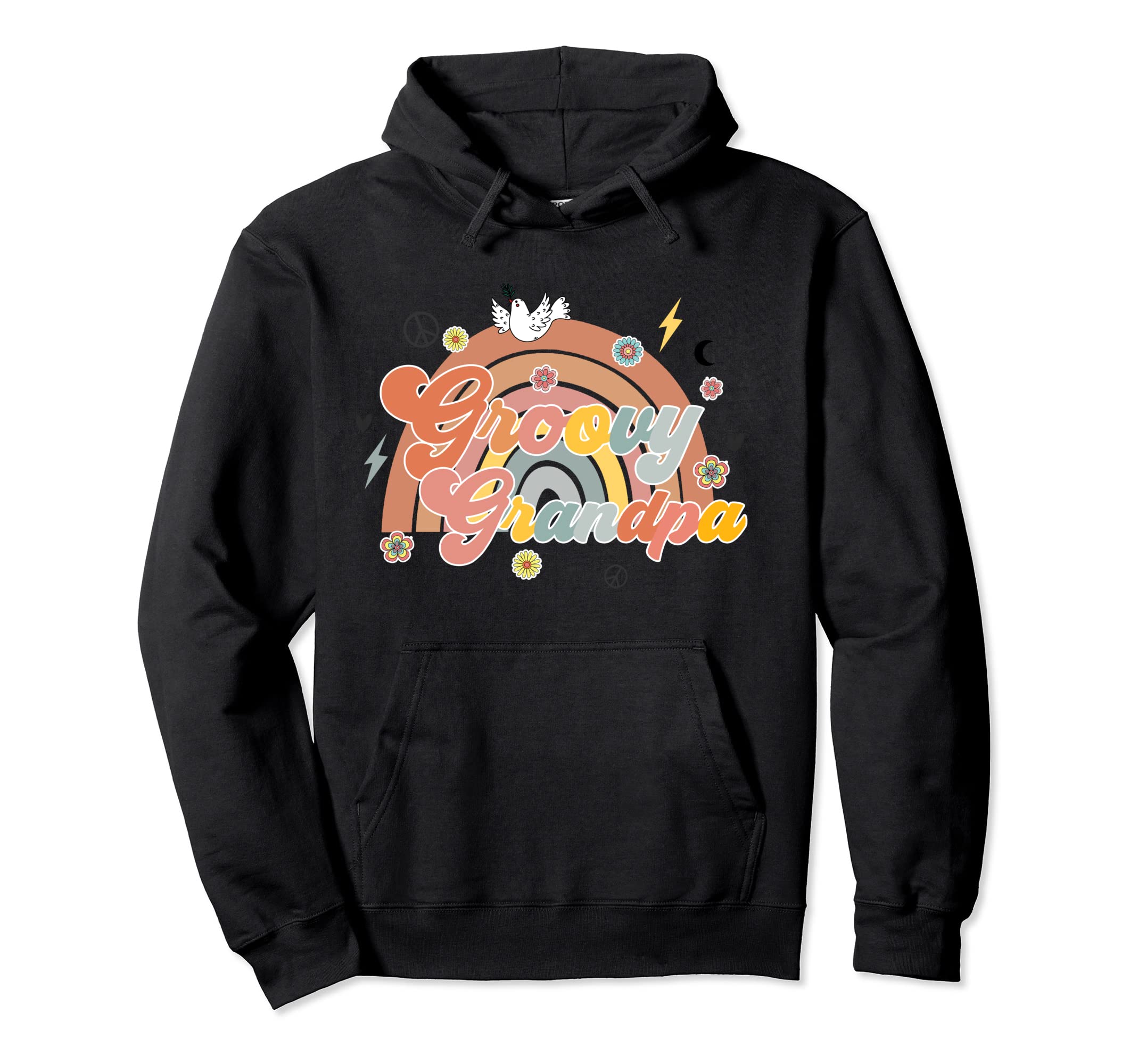 Groovy Grandpa Matching Family Shower Hoodie - Trendy Graphic Men Women - T-Shirt, Sweatshirt, Hoodie