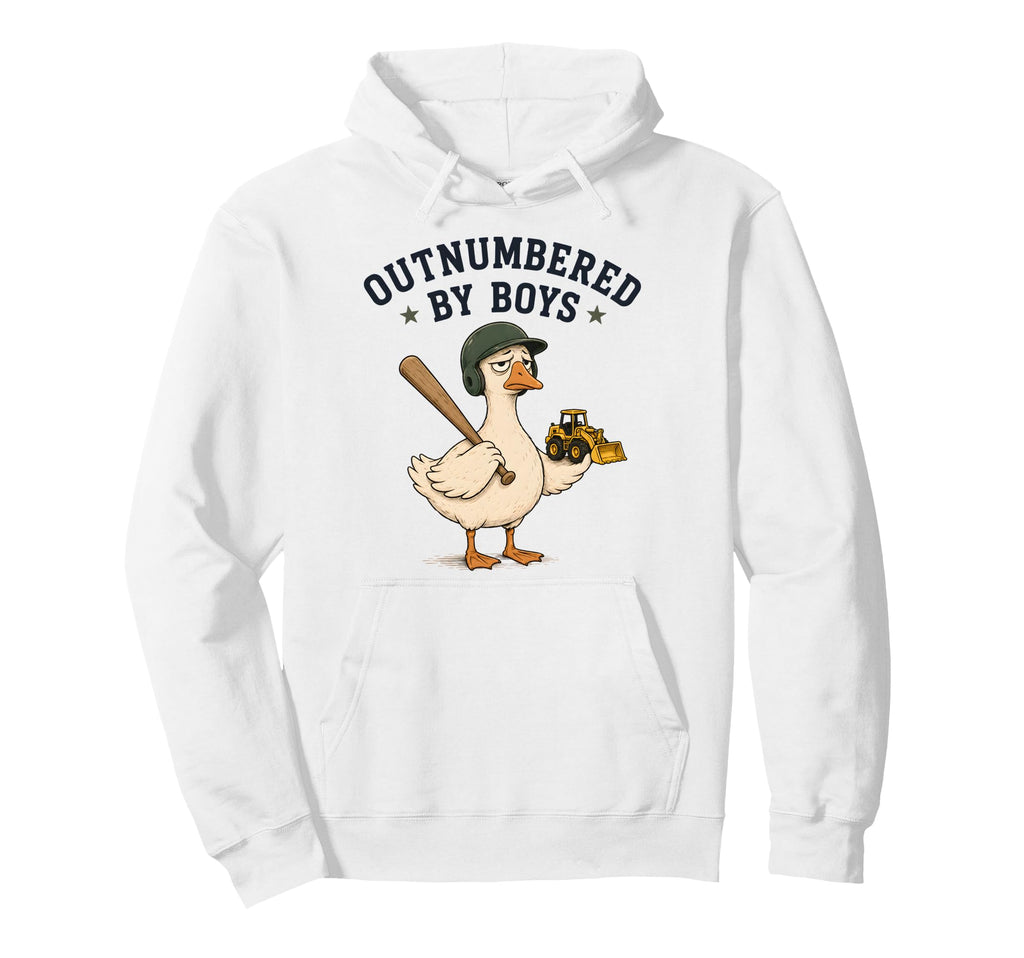 Funny Mom Goose Mothers Day Outnumbered Hoodie - Graphic Print Unisex - T-Shirt, Sweatshirt, Hoodie