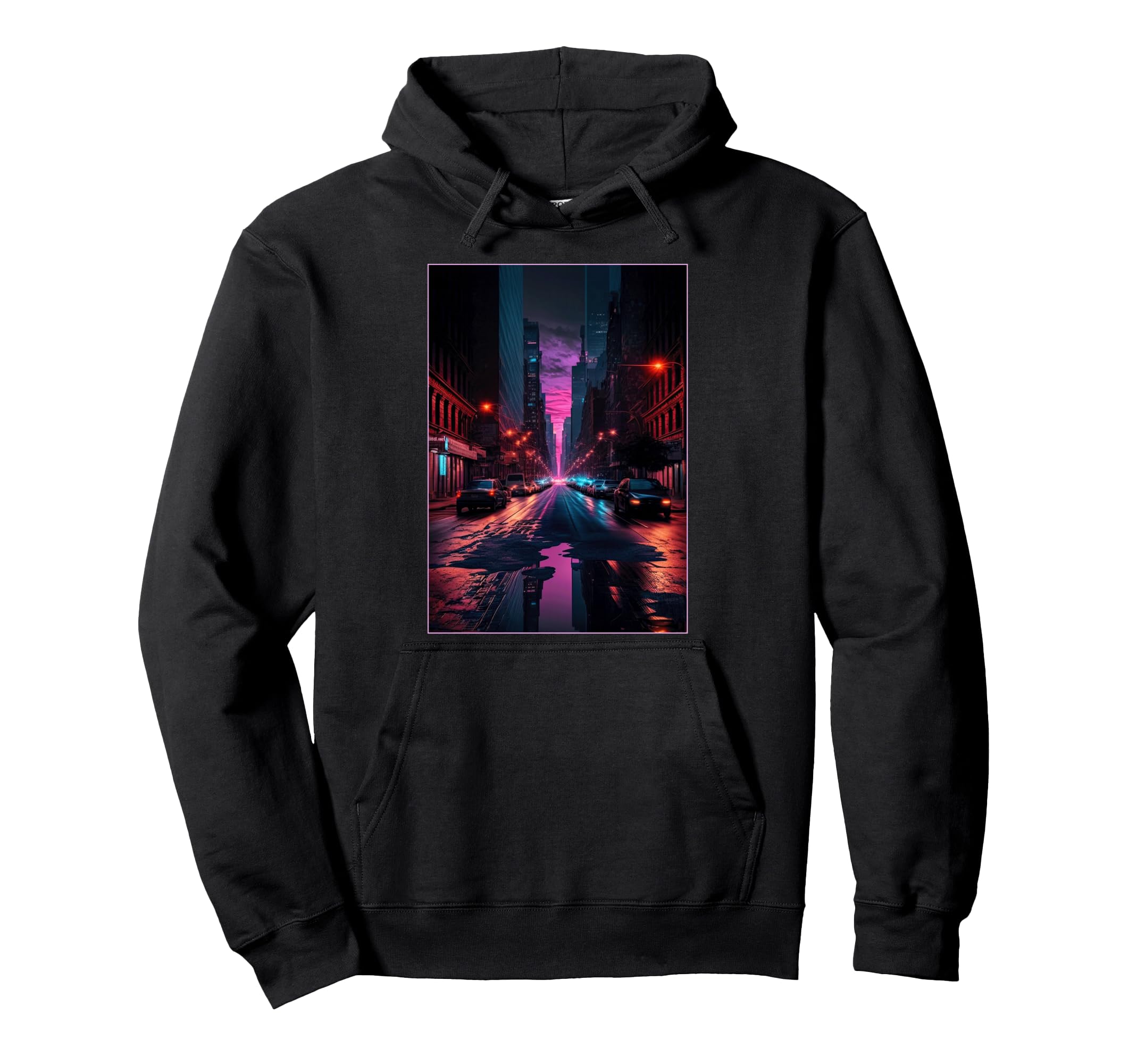 New York Vaporwave Aesthetic New York Hoodie - Novelty Apparel for Adults - T-Shirt, Sweatshirt, Hoodie