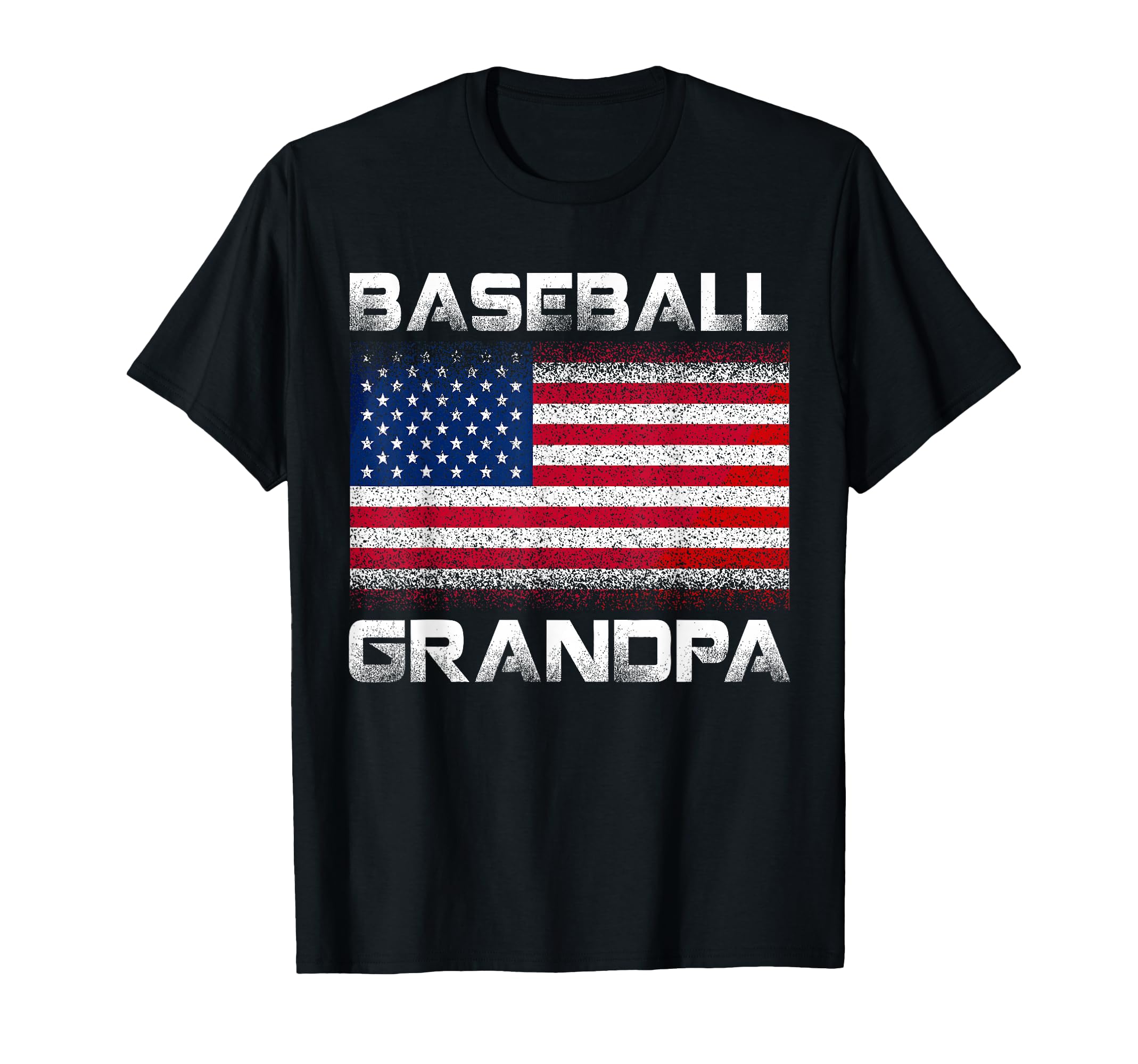 Baseball Grandpa Usa Flag T-Shirt - Casual Everyday Wear Men Women - T-Shirt, Sweatshirt, Hoodie