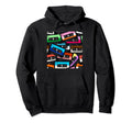 80S Rock Cassettes Rock Cassettes Tapes Hoodie - Trendy Graphic Unisex - T-Shirt, Sweatshirt, Hoodie