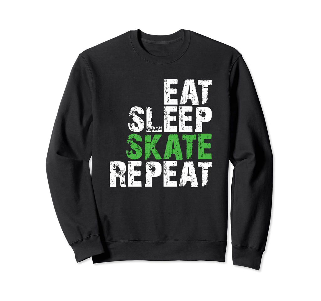 Eat Sleep Skate Repeat Roller Skate Sweatshirt - Graphic Print for Adults - T-Shirt, Sweatshirt, Hoodie
