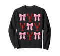 Coquette Bow Crawfish Y2K Sweatshirt - Fun Novelty Design for Adults - T-Shirt, Sweatshirt, Hoodie