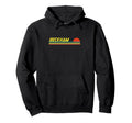 Beckham First Name Logo Sunset Surfer Hoodie - Trendy Graphic Men Women - T-Shirt, Sweatshirt, Hoodie