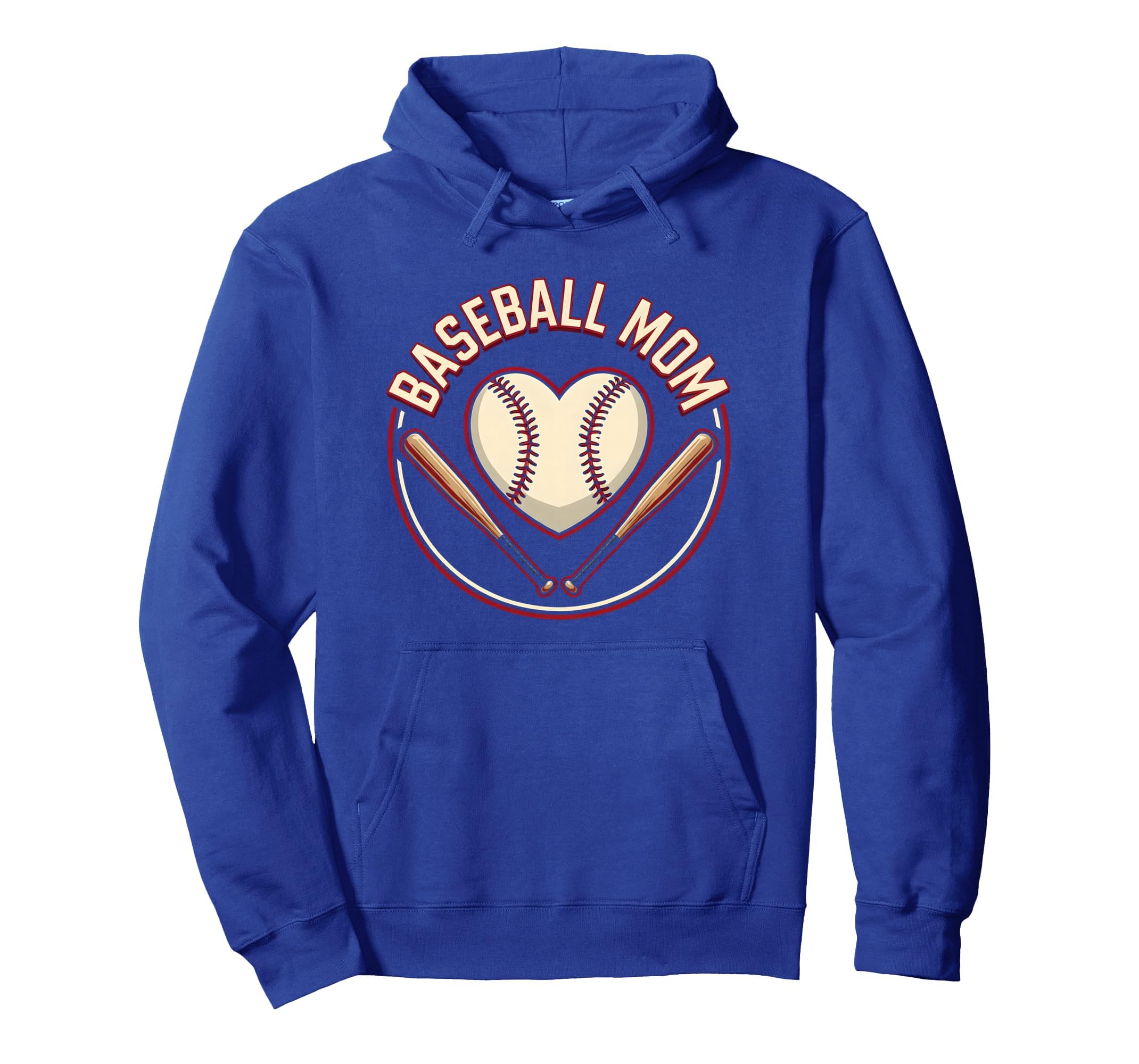 Baseball Mom Heart Proud Sports Parent Hoodie - Streetwear Style Unisex - T-Shirt, Sweatshirt, Hoodie