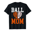 Ball Mom Heart Funny Baseball Basketball Mom T-Shirt - Graphic Print Unisex - T-Shirt, Sweatshirt, Hoodie