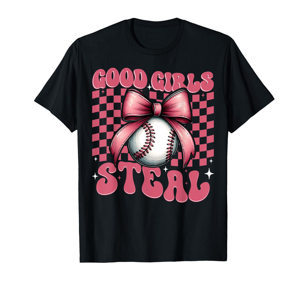 Baseball Mom Mothers Day Coquette Bow T-Shirt - Custom Art Print Unisex - T-Shirt, Sweatshirt, Hoodie