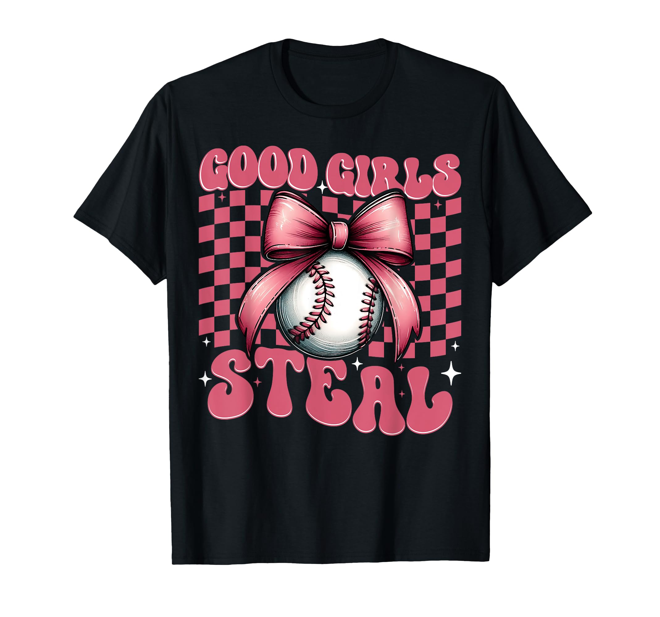 Baseball Mom Mothers Day Coquette Bow T-Shirt - Custom Art Print Unisex - T-Shirt, Sweatshirt, Hoodie
