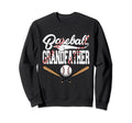 Distressed Baseball Grandfather Family Sweatshirt - Unique Graphic Unisex - T-Shirt, Sweatshirt, Hoodie
