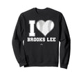 I Heart Baseball Stitch Brooks Sweatshirt - Fun Novelty Design Men Women - T-Shirt, Sweatshirt, Hoodie