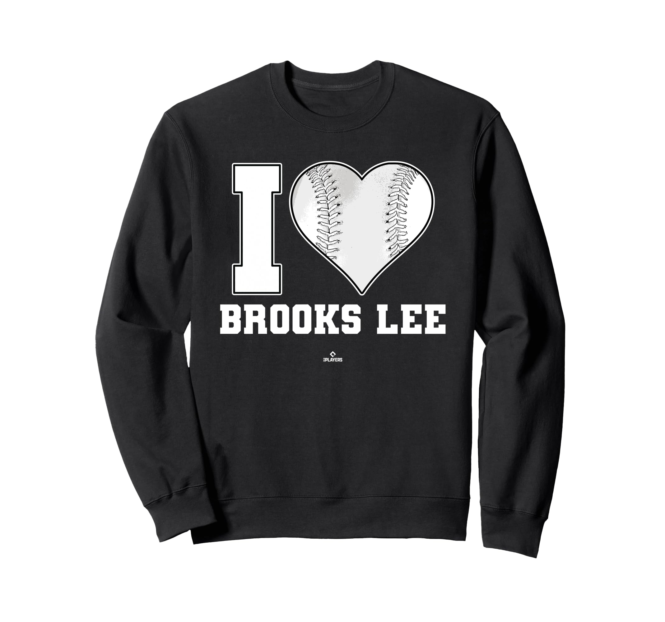 I Heart Baseball Stitch Brooks Sweatshirt - Fun Novelty Design Men Women - T-Shirt, Sweatshirt, Hoodie