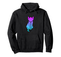 Cat Origami Vaporwave Aesthetic Love Hoodie - Minimalist Print Unisex - T-Shirt, Sweatshirt, Hoodie