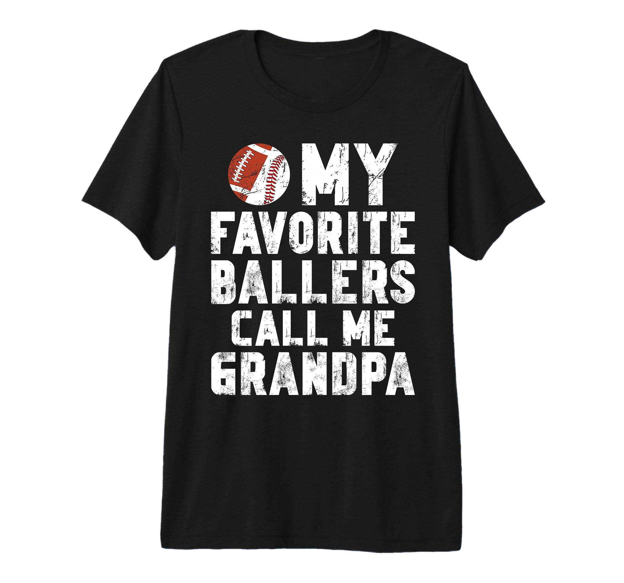 Mens Favorite Ballers Call Me Grandpa T-Shirt - Custom Art Print Unisex - T-Shirt, Sweatshirt, Hoodie