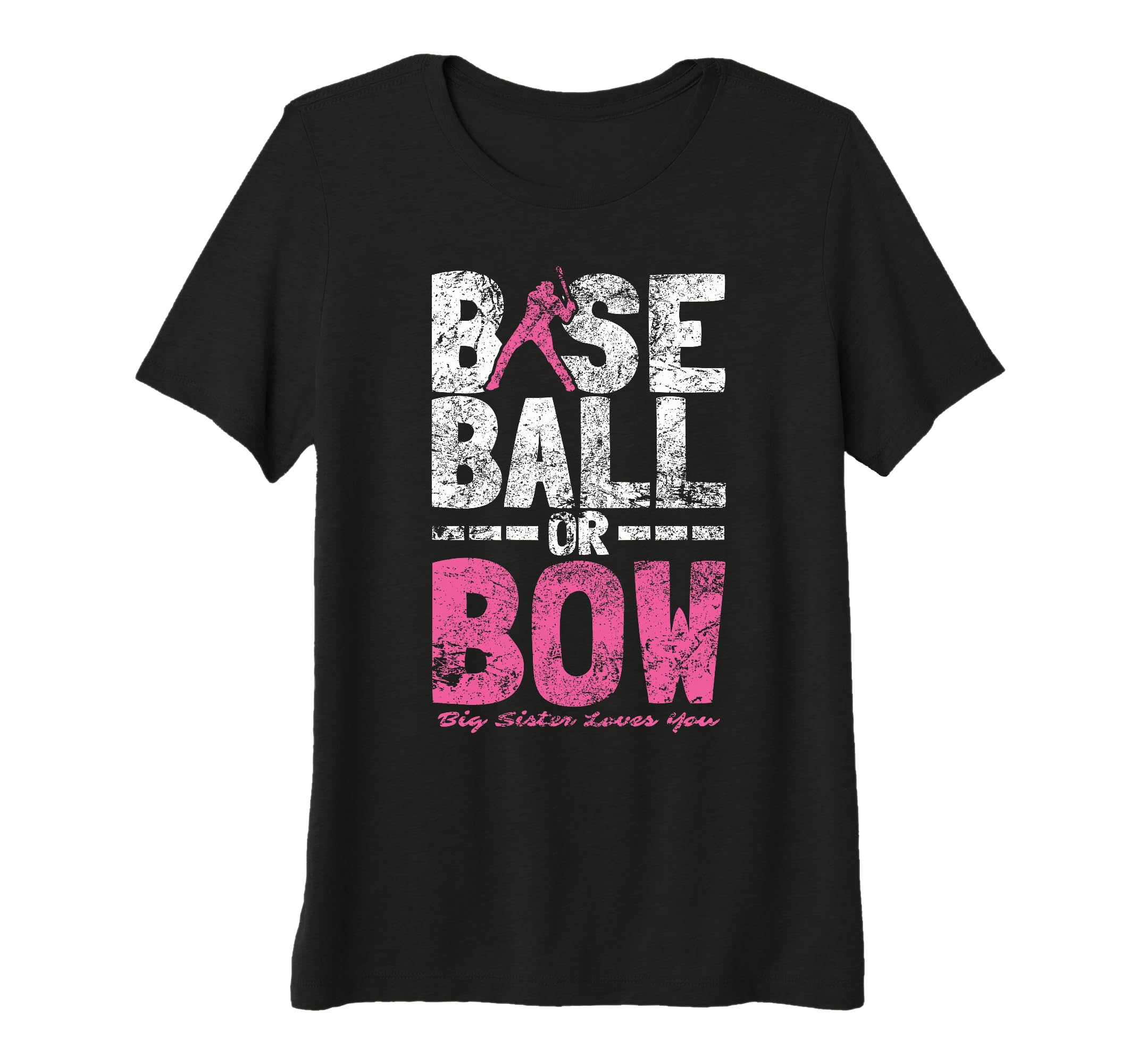 Womens Baseball Sister Love You Funny T-Shirt - Custom Art Print Unisex - T-Shirt, Sweatshirt, Hoodie
