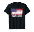 San Francisco California Distressed T-Shirt - Fun Novelty Design Men Women - T-Shirt, Sweatshirt, Hoodie