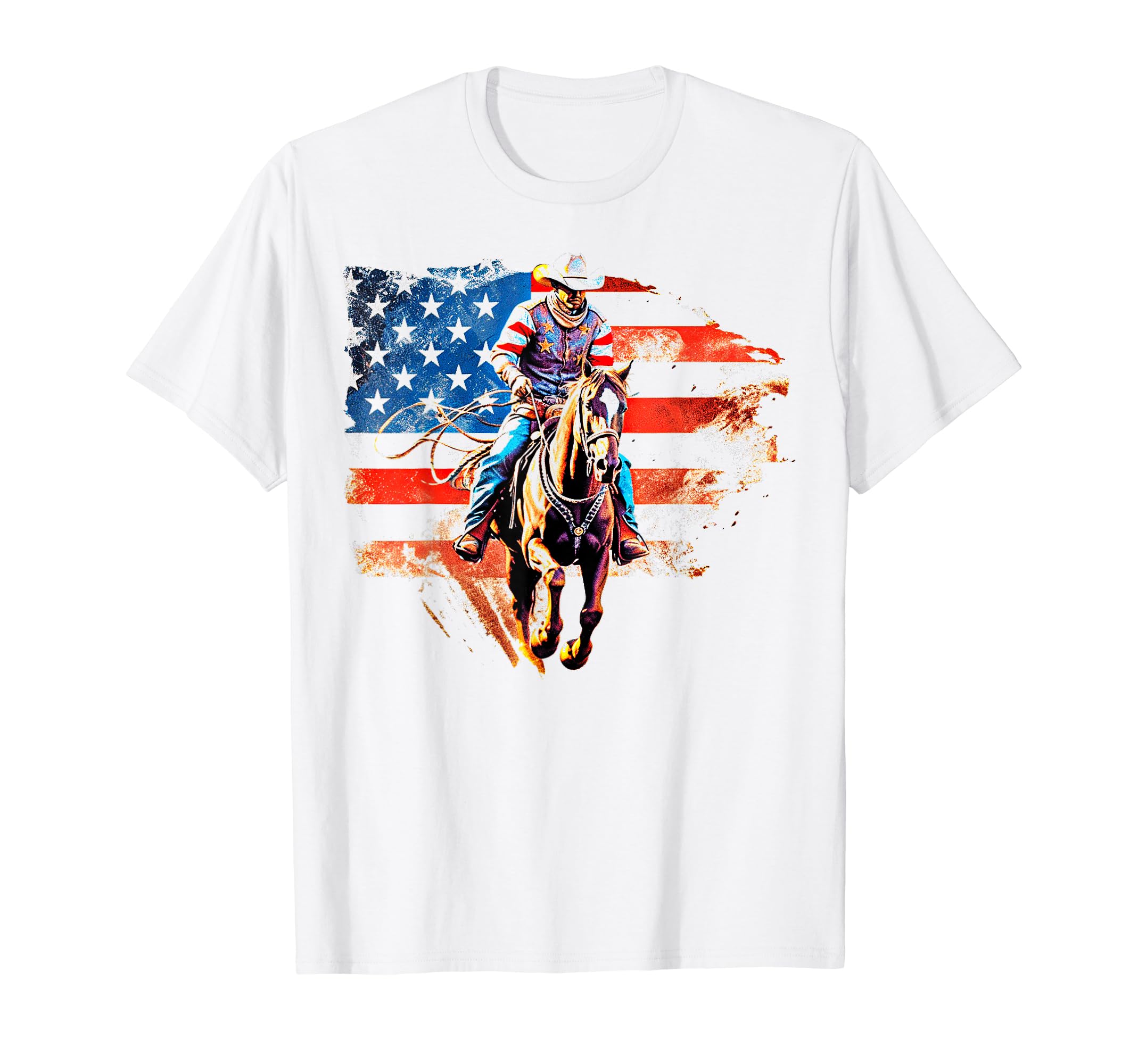 Cowboy Rodeo Horse Riding Usa Cowboy T-Shirt - Streetwear Style Unisex - T-Shirt, Sweatshirt, Hoodie
