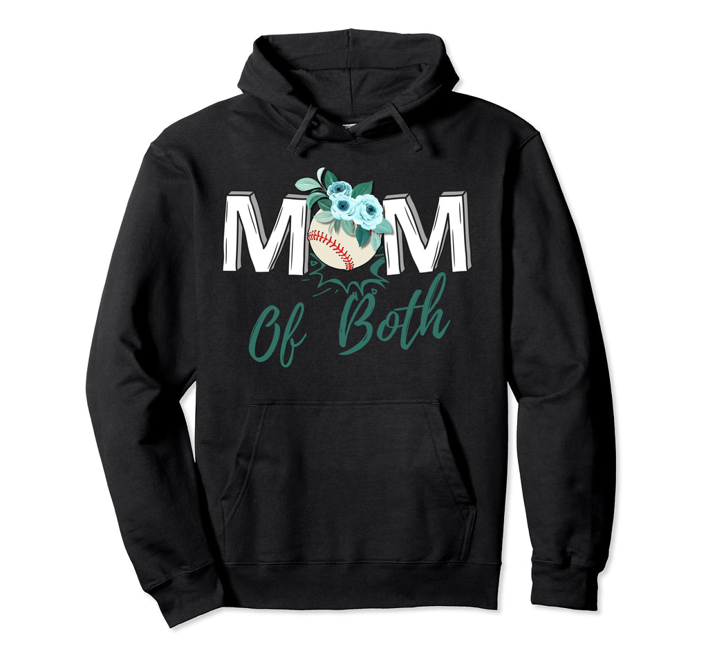 Mom Both Game Day Baseball Softball Hoodie - Streetwear Style Men Women - T-Shirt, Sweatshirt, Hoodie