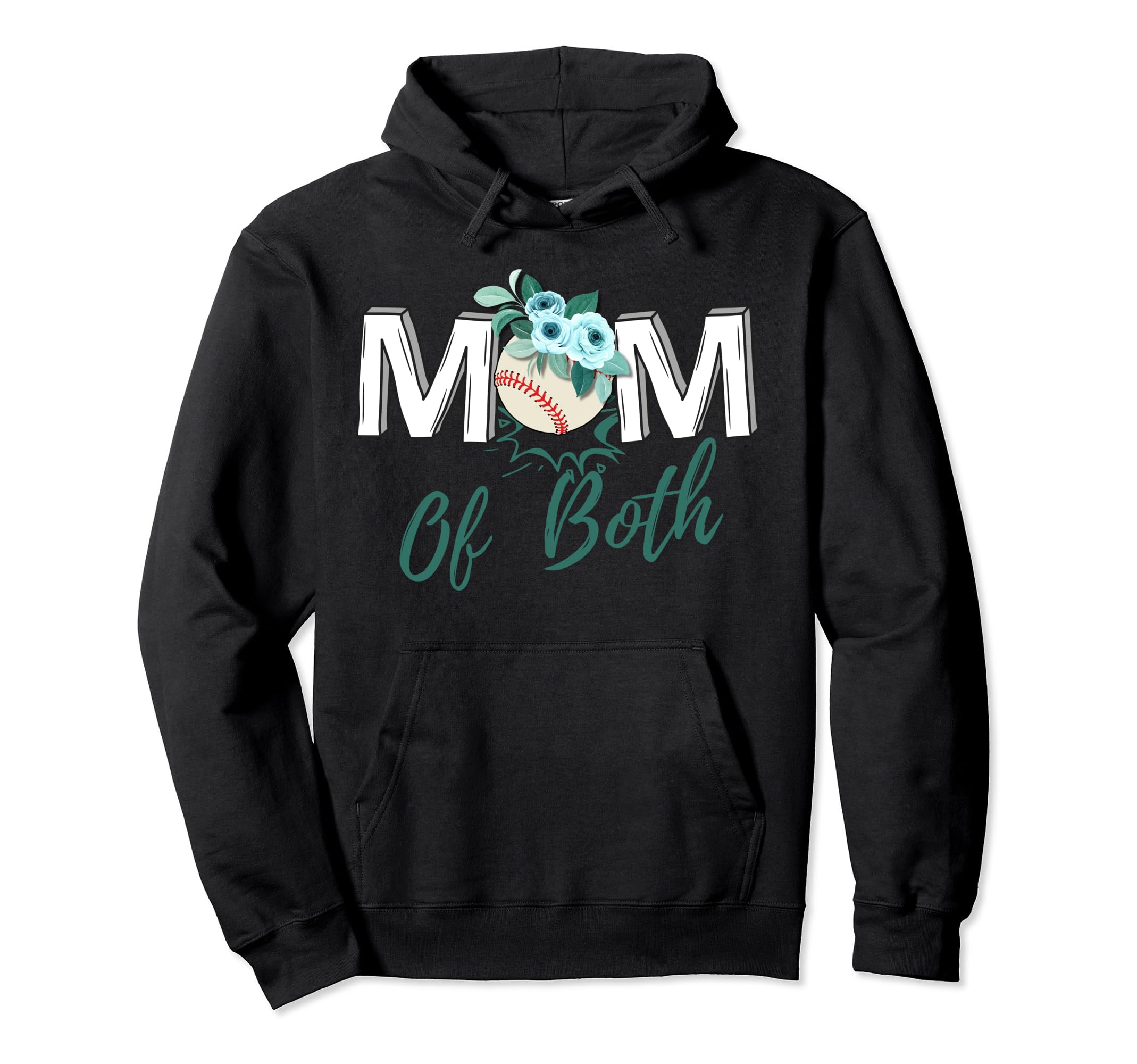 Mom Both Game Day Baseball Softball Hoodie - Streetwear Style Men Women - T-Shirt, Sweatshirt, Hoodie