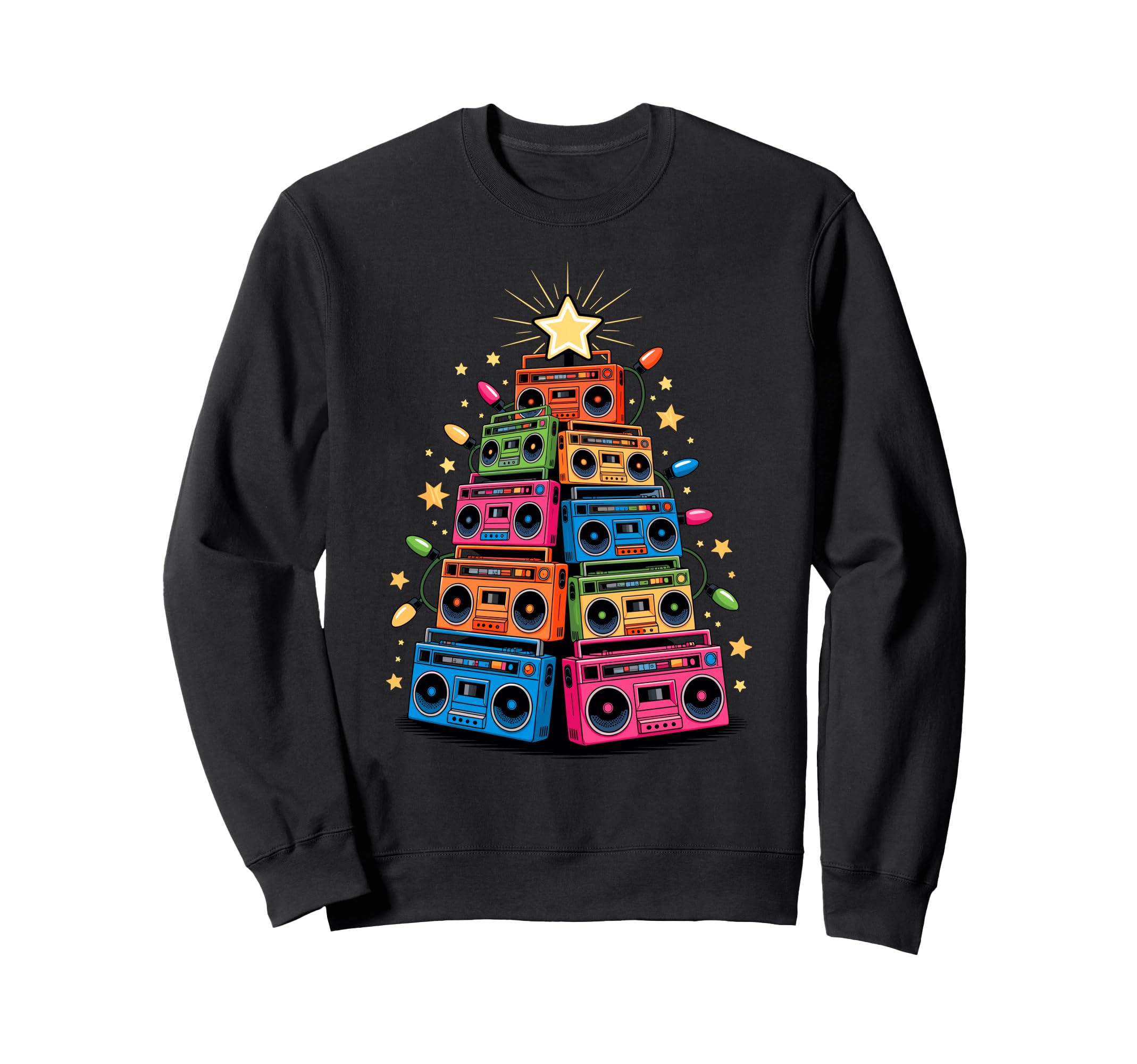 Tree Boombox Old School 90S Music Sweatshirt - Streetwear Style Men Women - T-Shirt, Sweatshirt, Hoodie