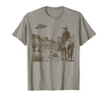 Ufo Western Cowboy Wild West T-Shirt - Streetwear Style Men Women - T-Shirt, Sweatshirt, Hoodie