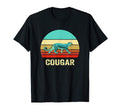 Sunset Cougar T-Shirt - Aesthetic Graphic Unisex - T-Shirt, Sweatshirt, Hoodie