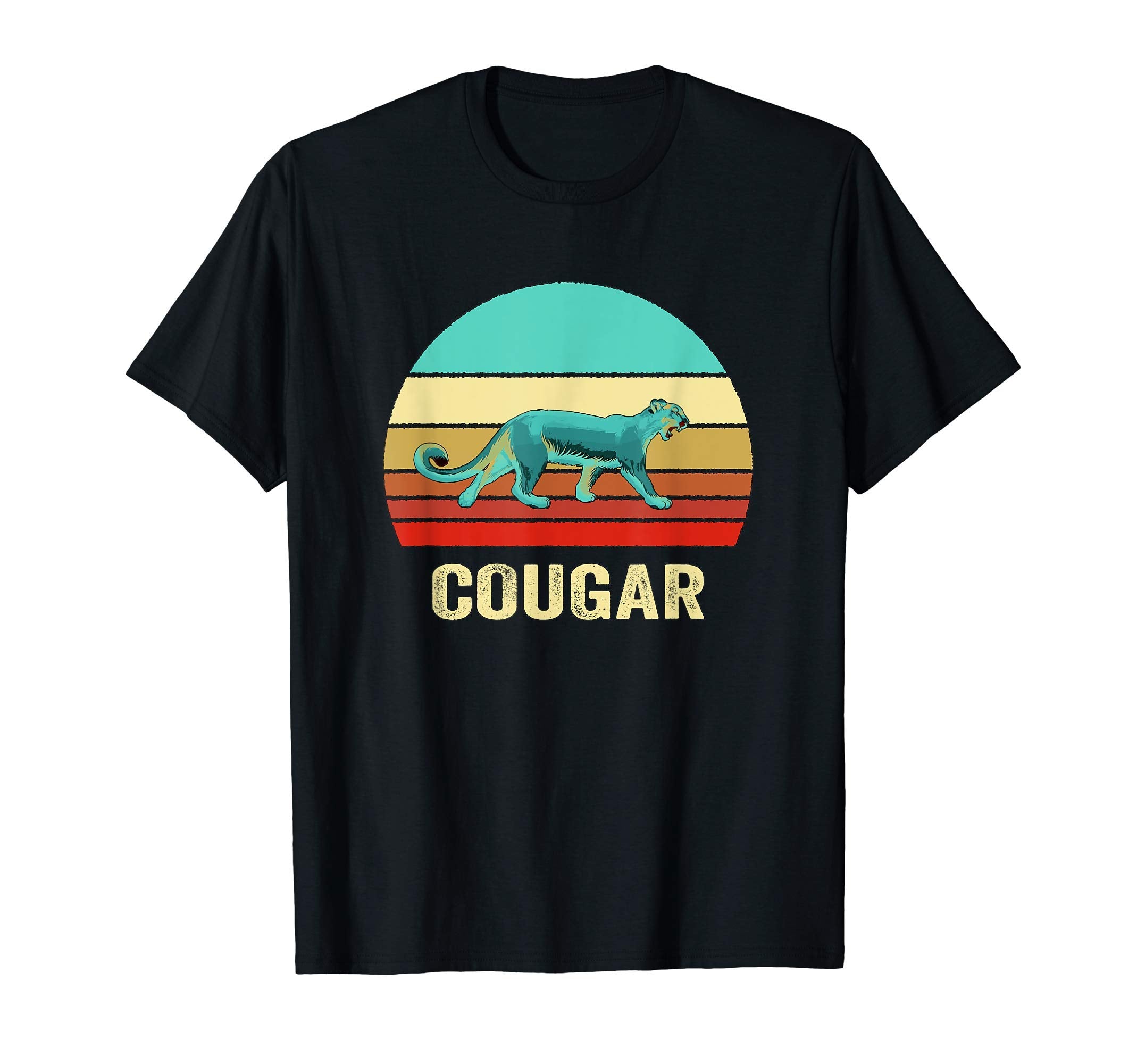 Sunset Cougar T-Shirt - Aesthetic Graphic Unisex - T-Shirt, Sweatshirt, Hoodie