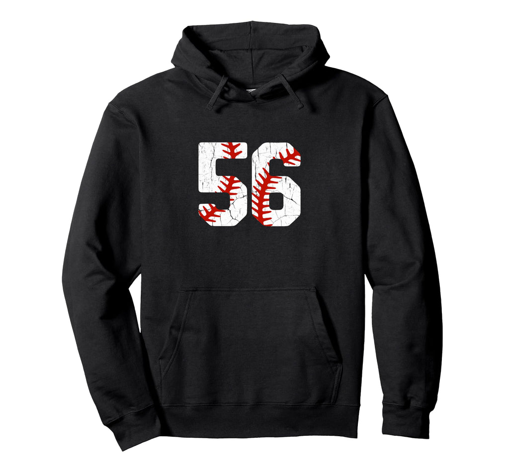 Baseball Player Jersey Number 56 56 Proud Hoodie - Custom Art Print Unisex - T-Shirt, Sweatshirt, Hoodie