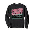 Press Start Gaming Controller Gaming Sweatshirt - Minimalist Print Unisex - T-Shirt, Sweatshirt, Hoodie