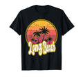 Long Beach California Beach Sunset T-Shirt - Novelty Apparel for Adults - T-Shirt, Sweatshirt, Hoodie