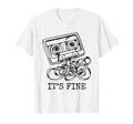 80S 90S Cassette Tape Its Fine Music T-Shirt - Fun Novelty Design Unisex - T-Shirt, Sweatshirt, Hoodie