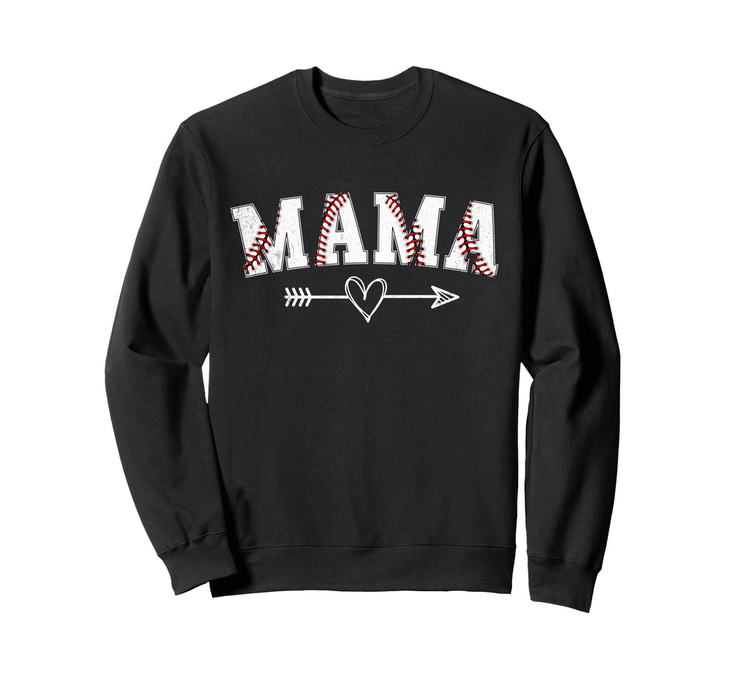 Baseball Mama Mom Mothers Day Sweatshirt - Novelty Apparel for Adults - T-Shirt, Sweatshirt, Hoodie