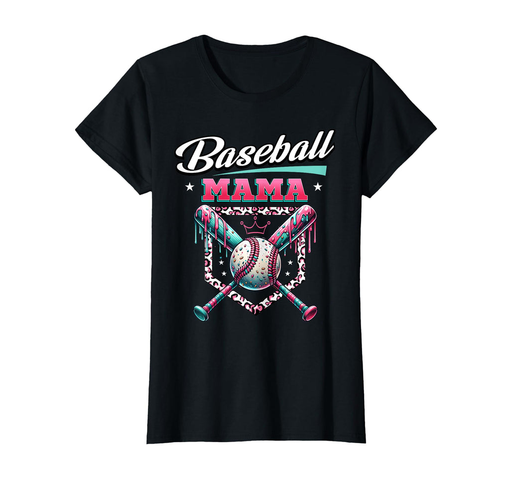 Baseball Mama Dripping Baseball T-Shirt - Casual Everyday Wear Men Women - T-Shirt, Sweatshirt, Hoodie