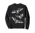 Three Bats Y2K 90S Gothic Grunge Sweatshirt - Unique Graphic for Adults - T-Shirt, Sweatshirt, Hoodie