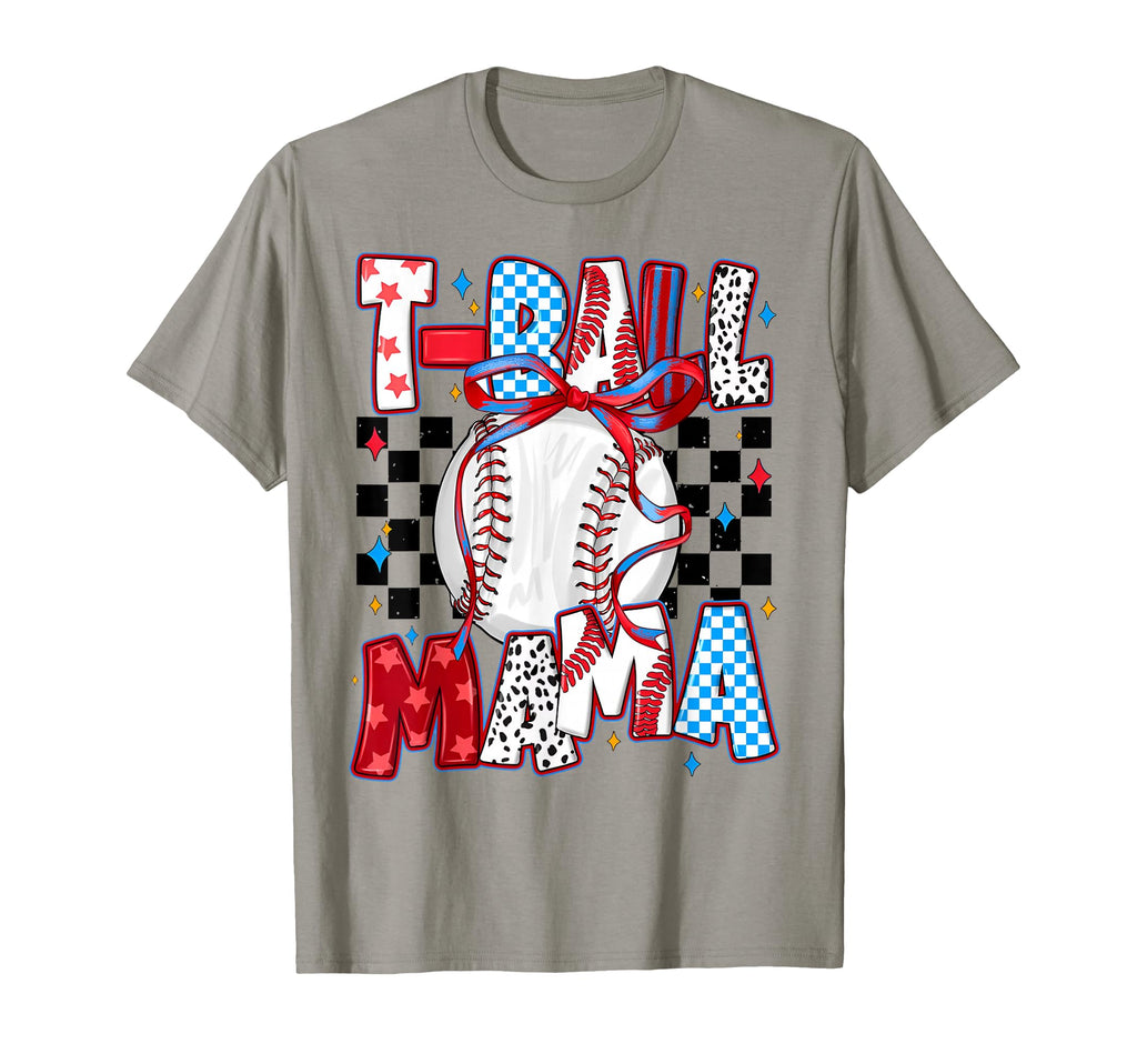 Teeball Mom Leopard Funny Ball Mom T-Shirt - Minimalist Print for Adults - T-Shirt, Sweatshirt, Hoodie